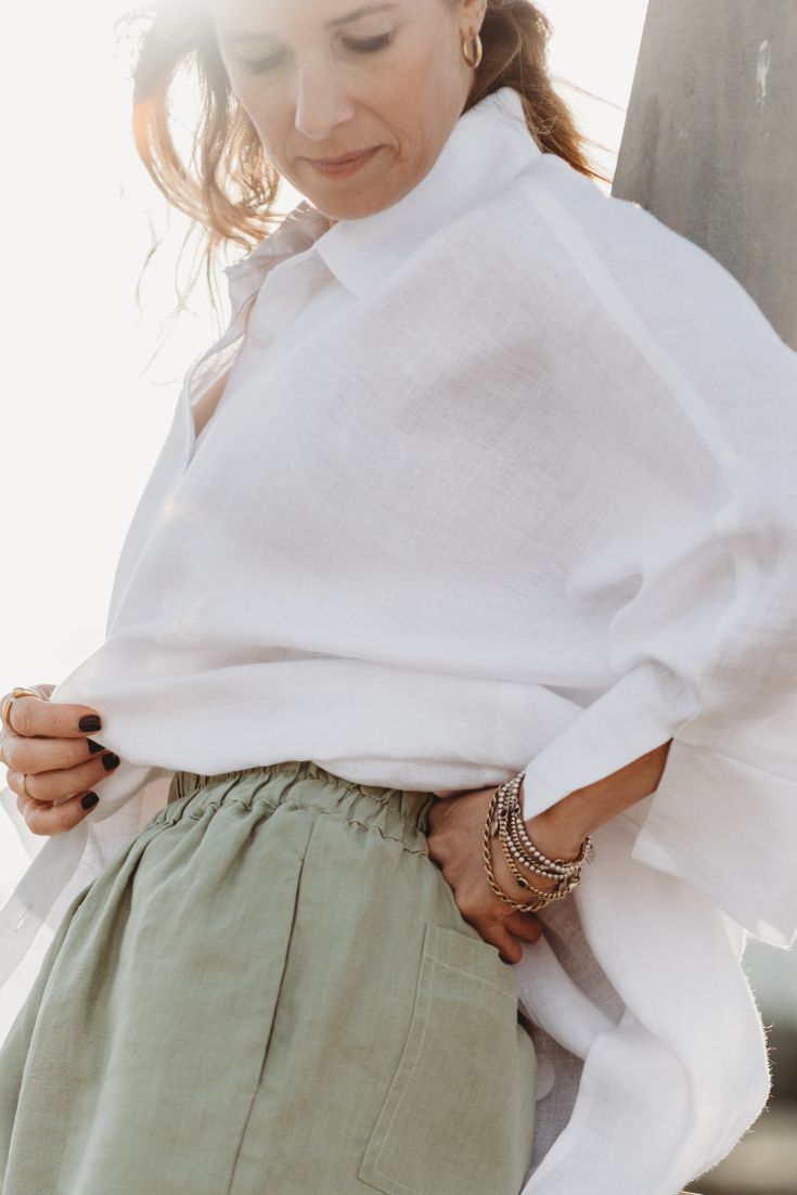 Why you should own a white linen blouse