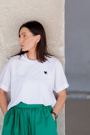 Emma Tee White Organic Cotton | EMILIA OHRTMANN