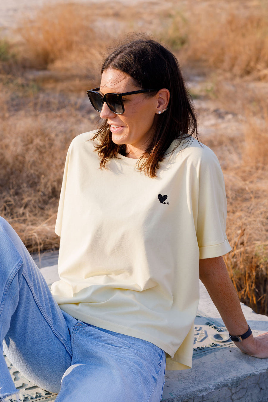 Emma Tee yellow organic cotton | EMILIA OHRTMANN