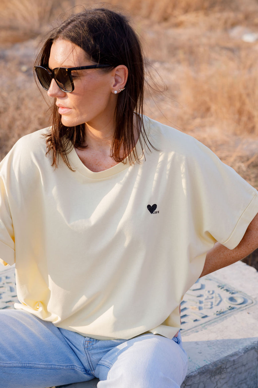 Emma Tee yellow organic cotton | EMILIA OHRTMANN