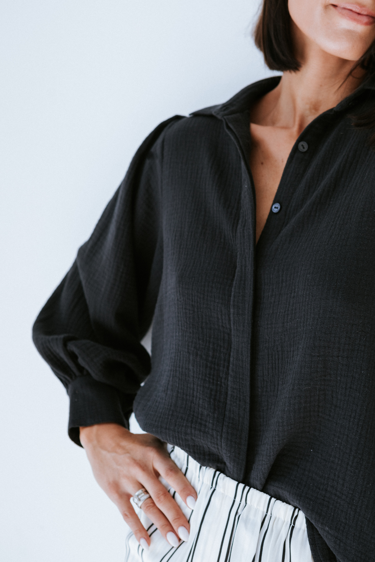 IZZY BLOUSE | BLACK